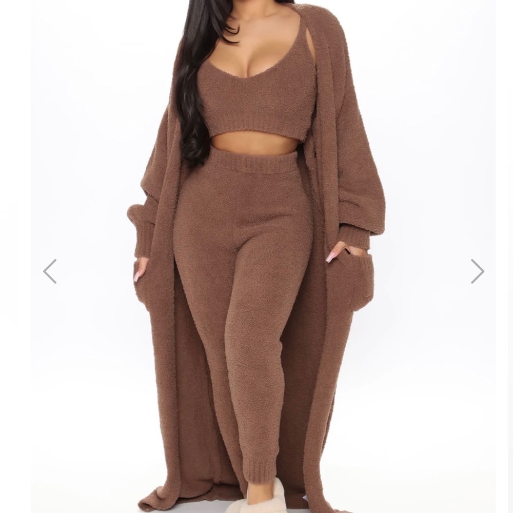 Living In It 3 Piece Legging Set - Mocha